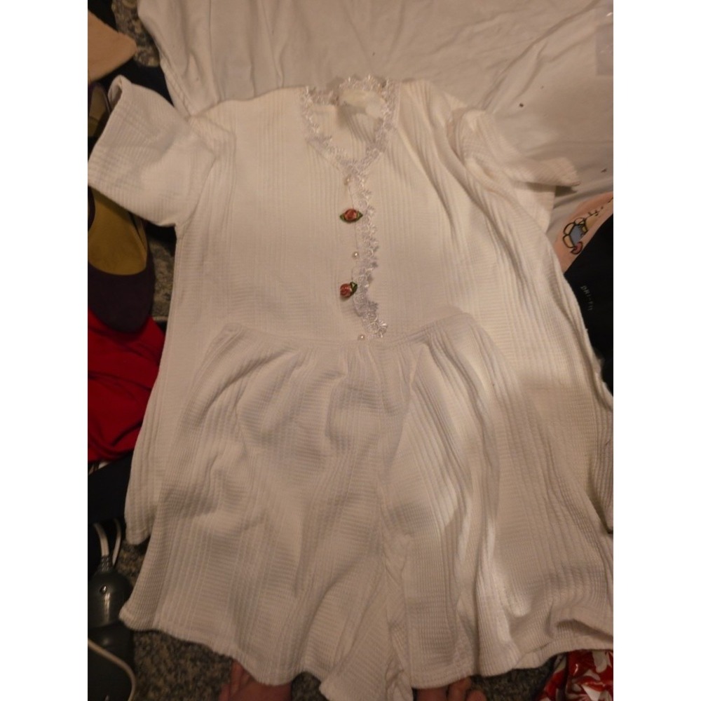 Unbraded PJ Set. Satin Top And Shorts. Size M. Cozy,‎ Sexy, Vintage.